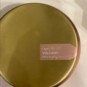 Capri blue volcano candle